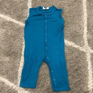 Kyte baby teal sleeveless romper